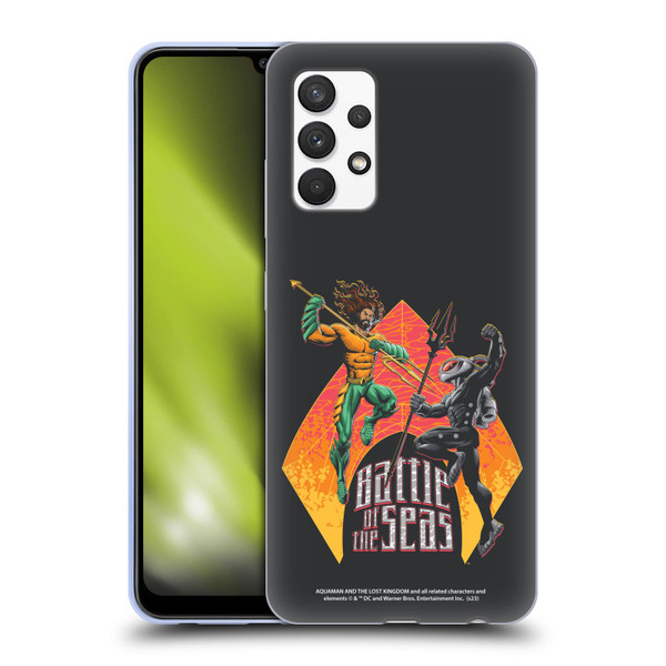 Aquaman And The Lost Kingdom Graphics Battle Of The Seas Soft Gel Case for Samsung Galaxy A32 (2021)