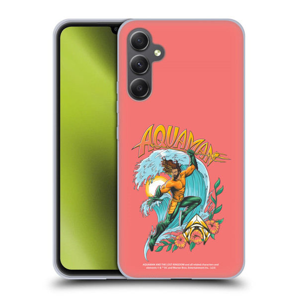 Aquaman And The Lost Kingdom Graphics Arthur Curry Art Soft Gel Case for Samsung Galaxy A34 5G
