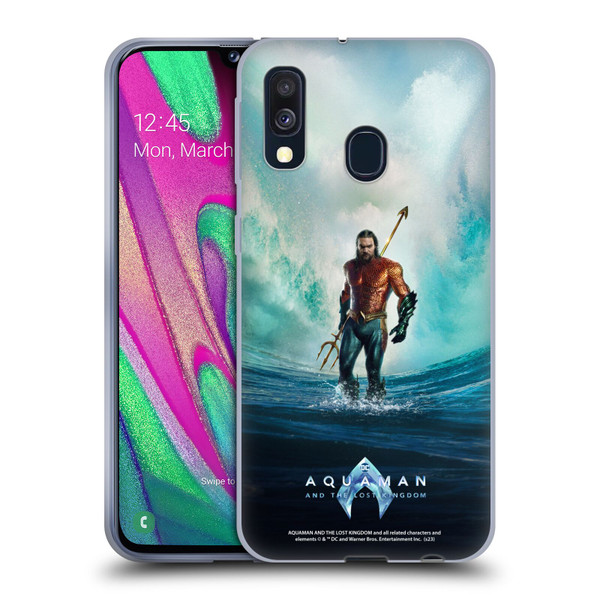 Aquaman And The Lost Kingdom Graphics Poster Soft Gel Case for Samsung Galaxy A40 (2019)