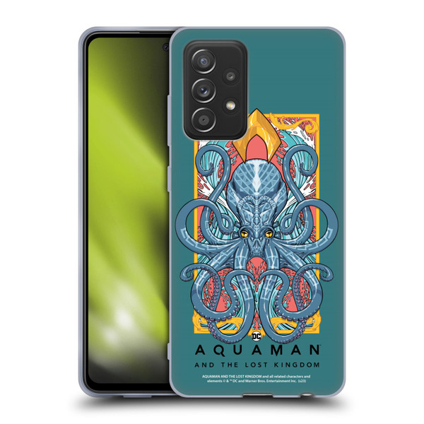 Aquaman And The Lost Kingdom Graphics Topo Soft Gel Case for Samsung Galaxy A52 / A52s / 5G (2021)
