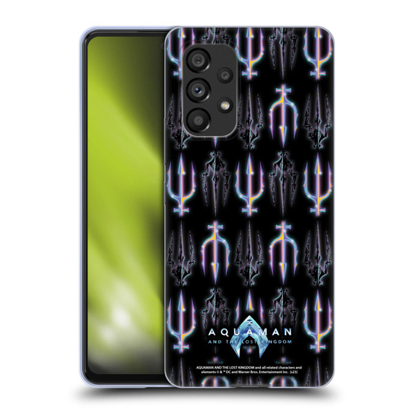 Aquaman And The Lost Kingdom Graphics Trident Pattern Soft Gel Case for Samsung Galaxy A53 5G (2022)