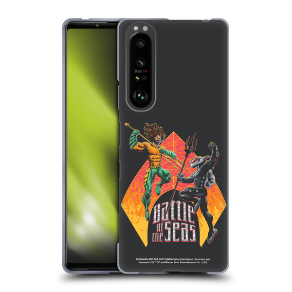 Aquaman And The Lost Kingdom Graphics Battle Of The Seas Soft Gel Case for Sony Xperia 1 III