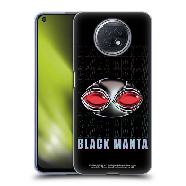 Aquaman And The Lost Kingdom Graphics Black Manta Helmet Soft Gel Case for Xiaomi Redmi Note 9T 5G