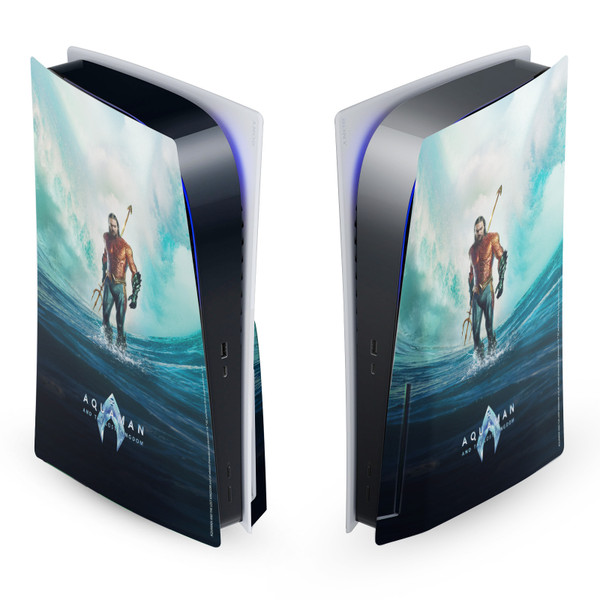 Aquaman And The Lost Kingdom Graphics Poster Vinyl Sticker Skin Decal Cover for Sony PS5 Disc Edition Console