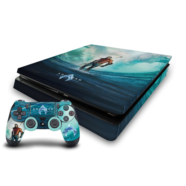 Aquaman And The Lost Kingdom Graphics Poster Vinyl Sticker Skin Decal Cover for Sony PS4 Slim Console & Controller