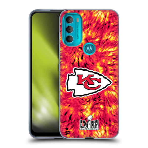 NFL 2024 Super Bowl LVIII Champions Kansas City Chiefs Tie Dye Soft Gel Case for Motorola Moto G71 5G