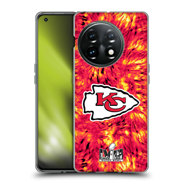 NFL 2024 Super Bowl LVIII Champions Kansas City Chiefs Tie Dye Soft Gel Case for OnePlus 11 5G