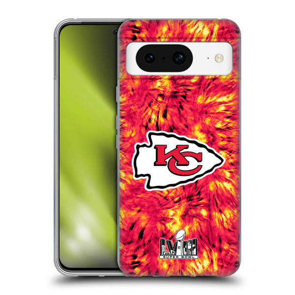 NFL 2024 Super Bowl LVIII Champions Kansas City Chiefs Tie Dye Soft Gel Case for Google Pixel 8