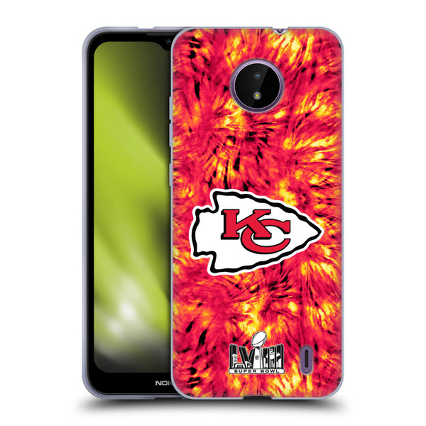 NFL 2024 Super Bowl LVIII Champions Kansas City Chiefs Tie Dye Soft Gel Case for Nokia C10 / C20