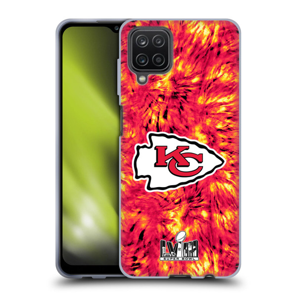 NFL 2024 Super Bowl LVIII Champions Kansas City Chiefs Tie Dye Soft Gel Case for Samsung Galaxy A12 (2020)