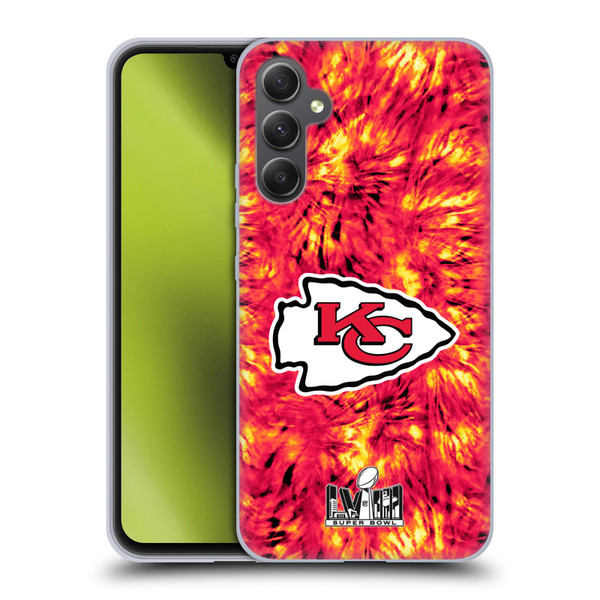 NFL 2024 Super Bowl LVIII Champions Kansas City Chiefs Tie Dye Soft Gel Case for Samsung Galaxy A34 5G
