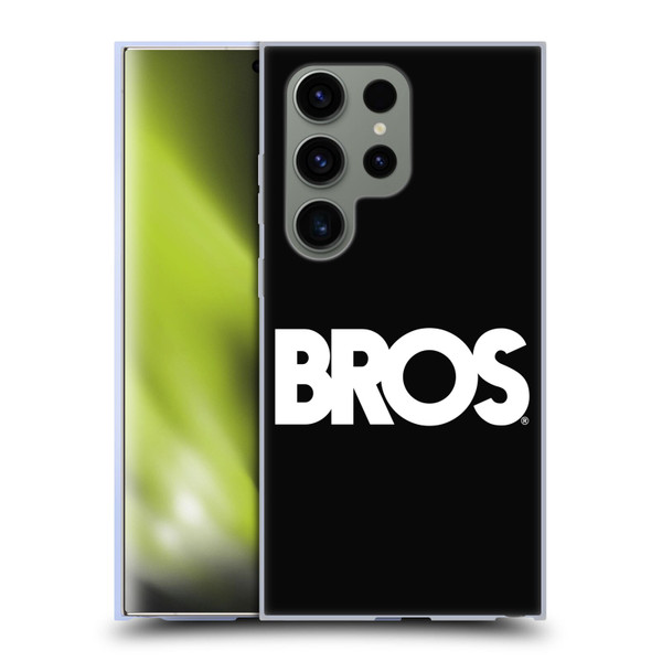 BROS Logo Art Text Soft Gel Case for Samsung Galaxy S24 Ultra 5G