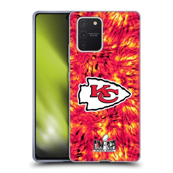 NFL 2024 Super Bowl LVIII Champions Kansas City Chiefs Tie Dye Soft Gel Case for Samsung Galaxy S10 Lite
