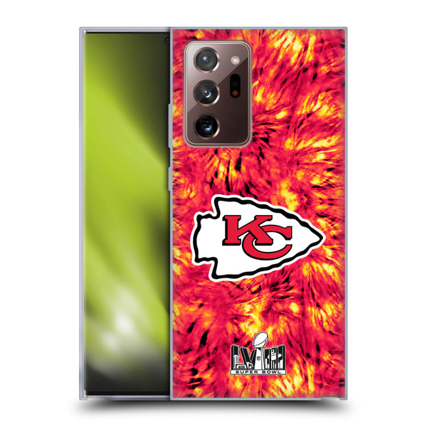 NFL 2024 Super Bowl LVIII Champions Kansas City Chiefs Tie Dye Soft Gel Case for Samsung Galaxy Note20 Ultra / 5G