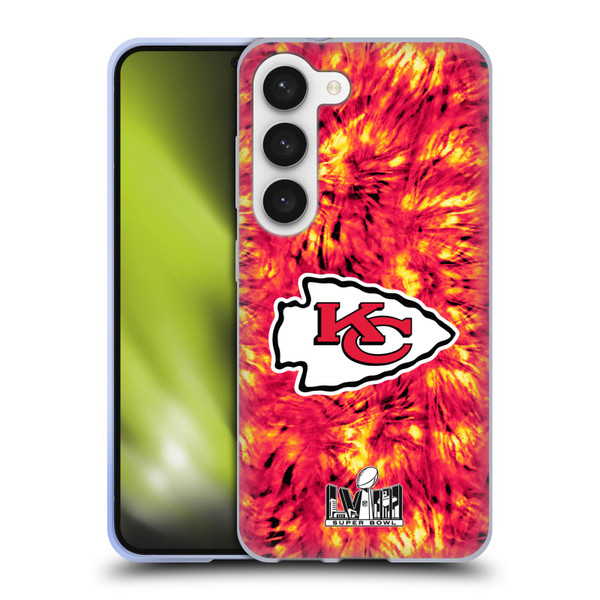 NFL 2024 Super Bowl LVIII Champions Kansas City Chiefs Tie Dye Soft Gel Case for Samsung Galaxy S23 5G