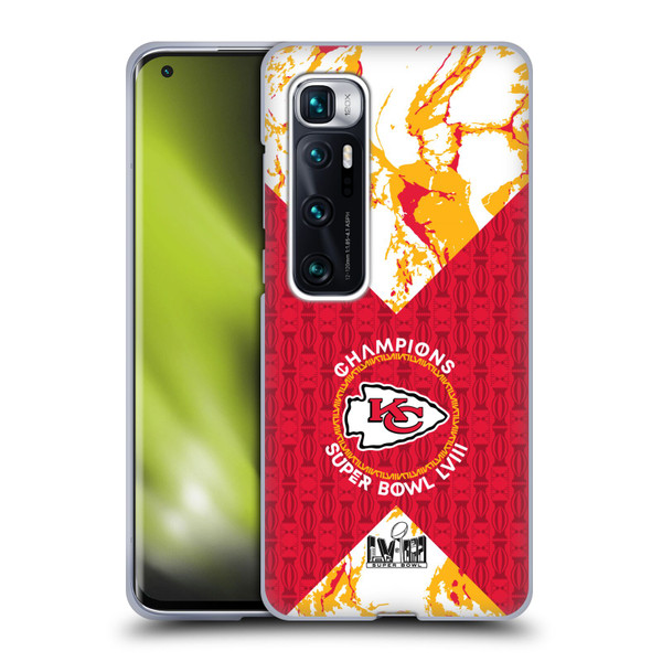 NFL 2024 Super Bowl LVIII Champions Kansas City Chiefs Patterns Soft Gel Case for Xiaomi Mi 10 Ultra 5G