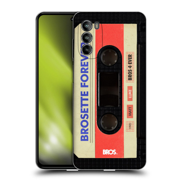 BROS Vintage Cassette Tapes Brosette Forever Soft Gel Case for Motorola Moto G82 5G