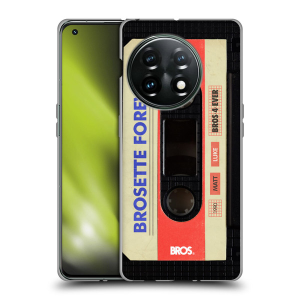 BROS Vintage Cassette Tapes Brosette Forever Soft Gel Case for OnePlus 11 5G