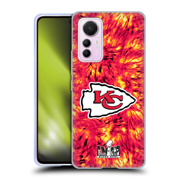 NFL 2024 Super Bowl LVIII Champions Kansas City Chiefs Tie Dye Soft Gel Case for Xiaomi 12 Lite