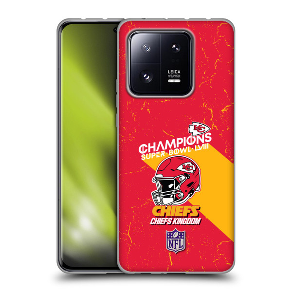 NFL 2024 Super Bowl LVIII Champions Kansas City Chiefs Helmet Soft Gel Case for Xiaomi 13 Pro 5G