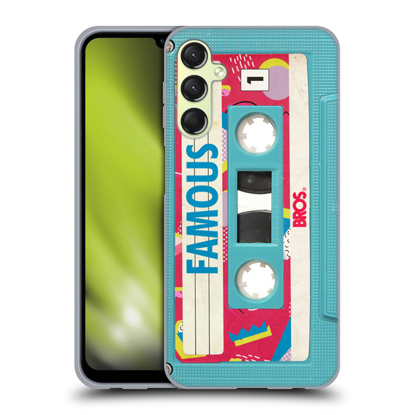 BROS Vintage Cassette Tapes When Will I Be Famous Soft Gel Case for Samsung Galaxy A24 4G / Galaxy M34 5G