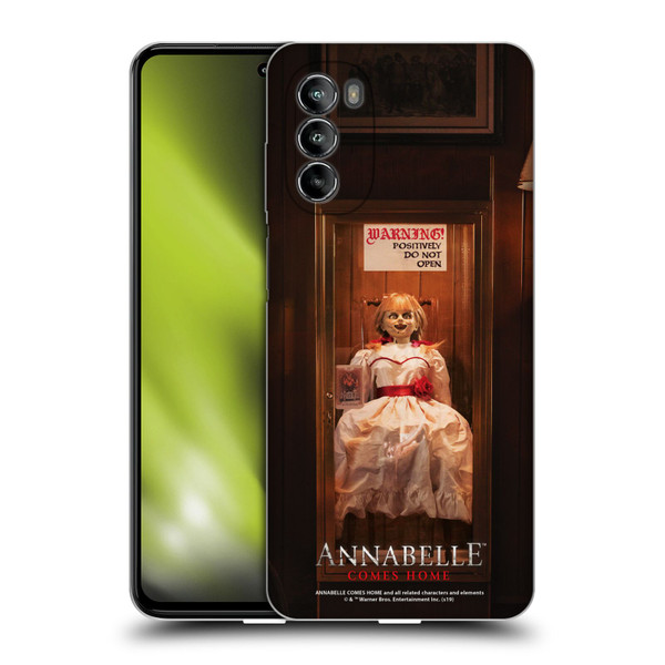 Annabelle Comes Home Doll Photography Do Not Open Soft Gel Case for Motorola Moto G82 5G