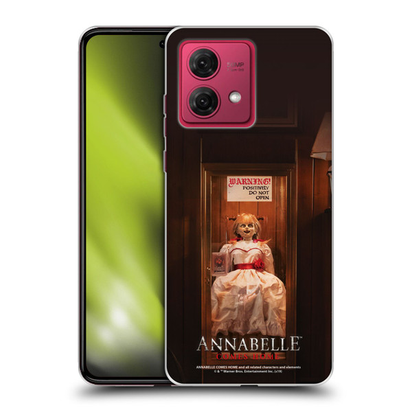 Annabelle Comes Home Doll Photography Do Not Open Soft Gel Case for Motorola Moto G84 5G