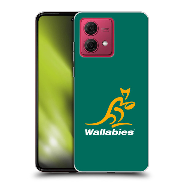 Australia National Rugby Union Team Crest Plain Green Soft Gel Case for Motorola Moto G84 5G