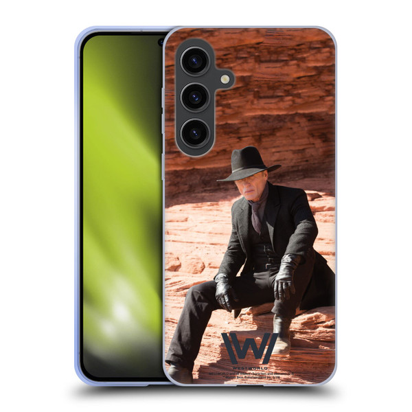 Westworld Characters Man In Black Soft Gel Case for Samsung Galaxy S24+ 5G