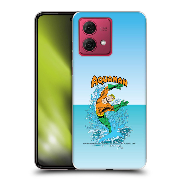 Aquaman DC Comics Fast Fashion Splash Soft Gel Case for Motorola Moto G84 5G