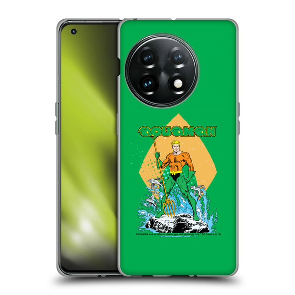 Aquaman DC Comics Fast Fashion Trident Soft Gel Case for OnePlus 11 5G