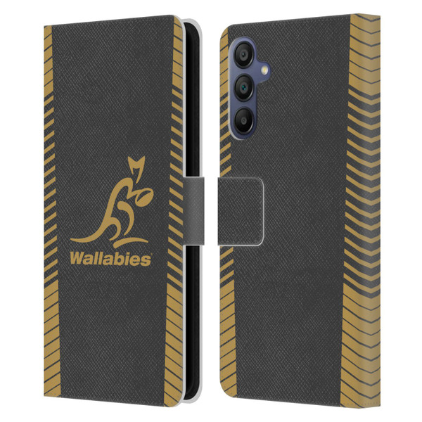 Australia National Rugby Union Team Wallabies Replica Grey Leather Book Wallet Case Cover For Samsung Galaxy A15