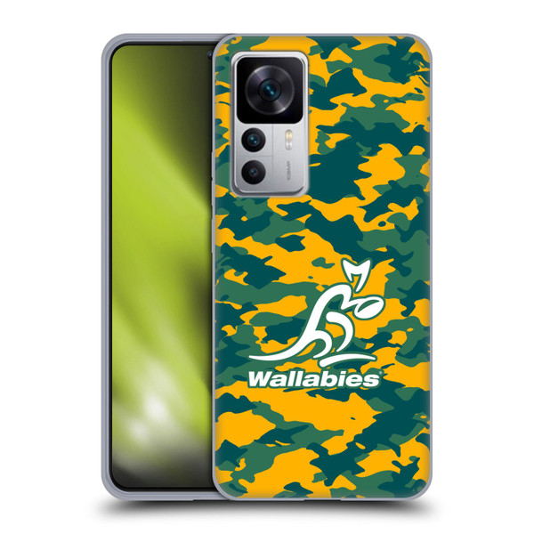 Australia National Rugby Union Team Crest Camouflage Soft Gel Case for Xiaomi 12T 5G / 12T Pro 5G / Redmi K50 Ultra 5G