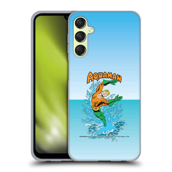 Aquaman DC Comics Fast Fashion Splash Soft Gel Case for Samsung Galaxy A24 4G / Galaxy M34 5G