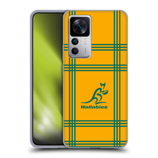 Australia National Rugby Union Team Crest Tartan Soft Gel Case for Xiaomi 12T 5G / 12T Pro 5G / Redmi K50 Ultra 5G