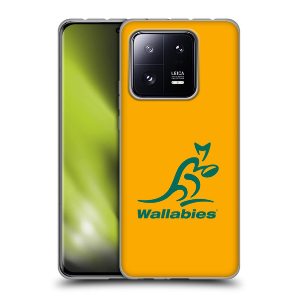 Australia National Rugby Union Team Crest Plain Yellow Soft Gel Case for Xiaomi 13 Pro 5G