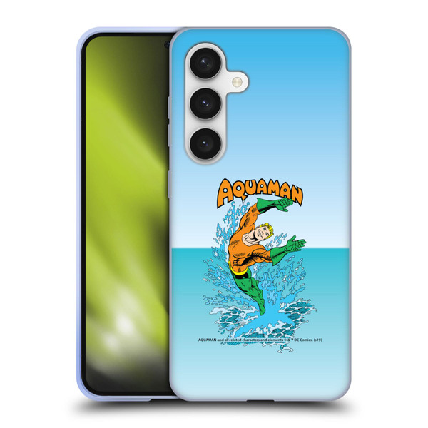 Aquaman DC Comics Fast Fashion Splash Soft Gel Case for Samsung Galaxy S24 5G