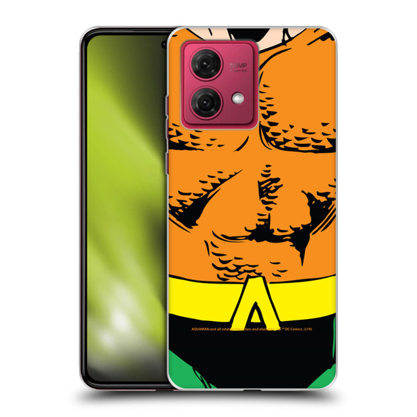 Aquaman DC Comics Logo Uniform Soft Gel Case for Motorola Moto G84 5G