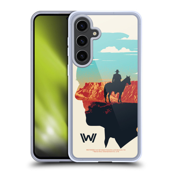 Westworld Graphics Ford And William Soft Gel Case for Samsung Galaxy S24+ 5G