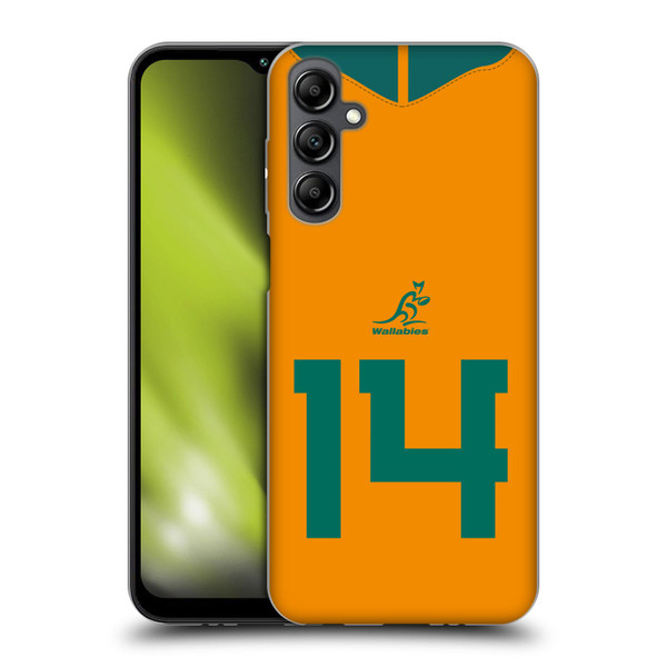 Australia National Rugby Union Team 2021/22 Players Jersey Position 14 Soft Gel Case for Samsung Galaxy M14 5G