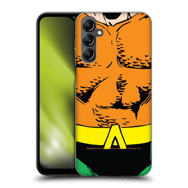 Aquaman DC Comics Logo Uniform Soft Gel Case for Samsung Galaxy M14 5G