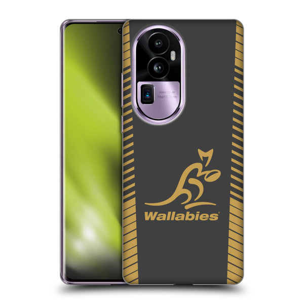 Australia National Rugby Union Team Wallabies Replica Grey Soft Gel Case for OPPO Reno10 Pro+