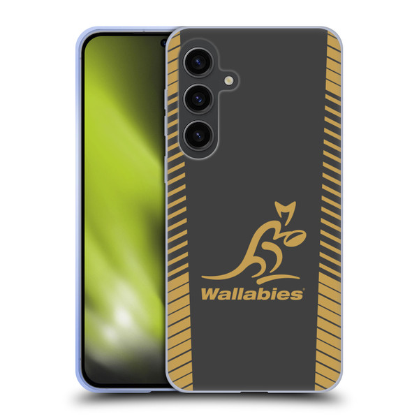 Australia National Rugby Union Team Wallabies Replica Grey Soft Gel Case for Samsung Galaxy S24+ 5G
