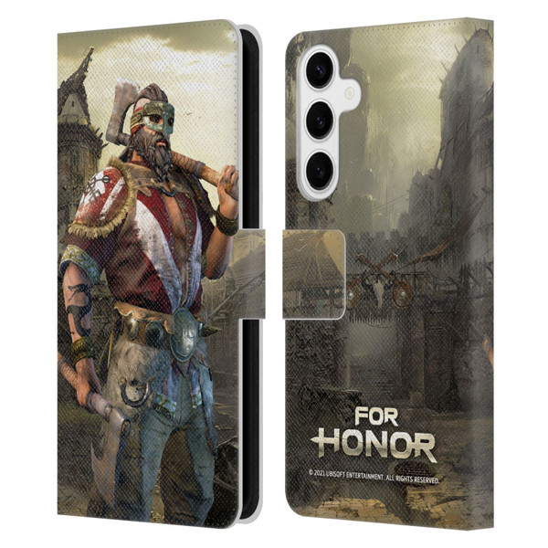 For Honor Characters Berserker Leather Book Wallet Case Cover For Samsung Galaxy S24+ 5G