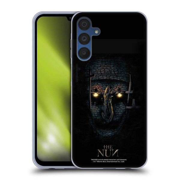 The Nun Valak Graphics Double Exposure Soft Gel Case for Samsung Galaxy A15