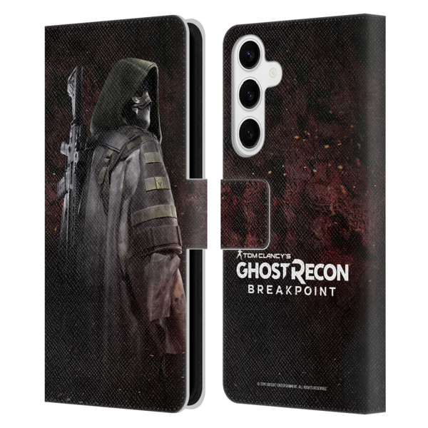 Tom Clancy's Ghost Recon Breakpoint Character Art Colonel Walker Leather Book Wallet Case Cover For Samsung Galaxy S24+ 5G