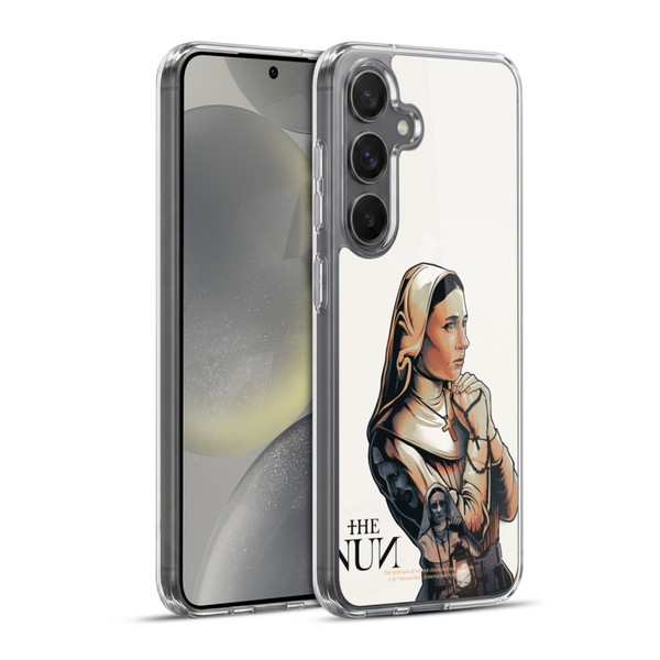 The Nun Valak Graphics Pray 2 Soft Gel Case for Samsung Galaxy S24+ 5G & MagSafe