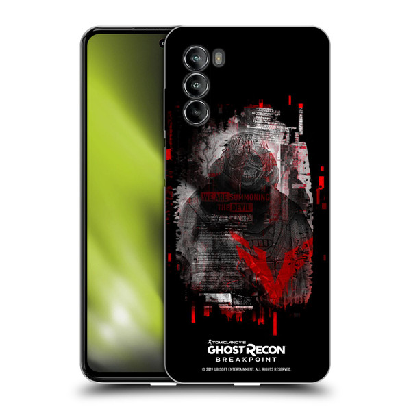 Tom Clancy's Ghost Recon Breakpoint Graphics Wolves Soft Gel Case for Motorola Moto G82 5G