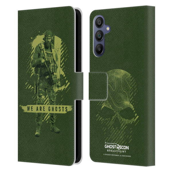 Tom Clancy's Ghost Recon Breakpoint Graphics We Are Ghosts Leather Book Wallet Case Cover For Samsung Galaxy A15
