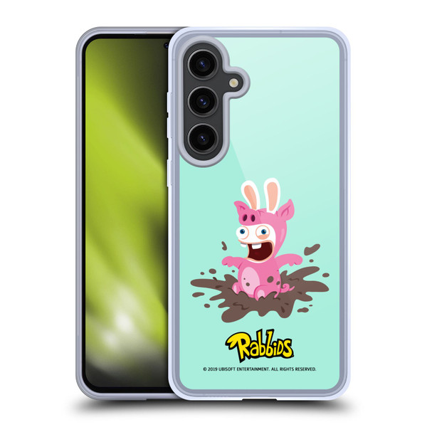 Rabbids Costumes Pig Soft Gel Case for Samsung Galaxy S24+ 5G